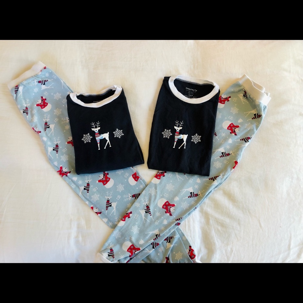 Matching holiday pajamas